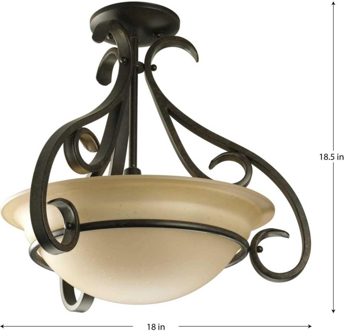 image:imageProgress Lighting 3Light Foyer Pendant Torino Collection Indoor P384309 Brushed NickelBronze