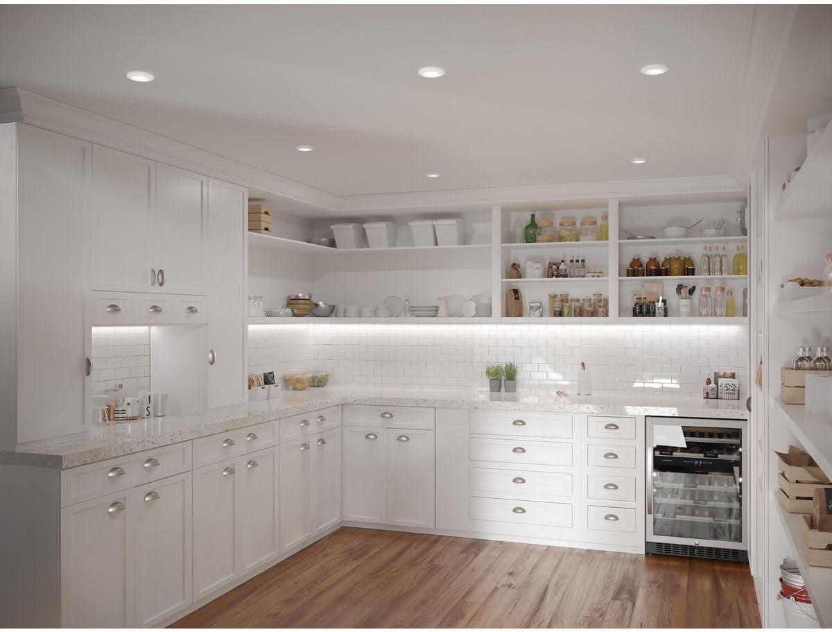 image:imageProgress Lighting 512 Emblem Collection Surface Mount LED Aluminum in White