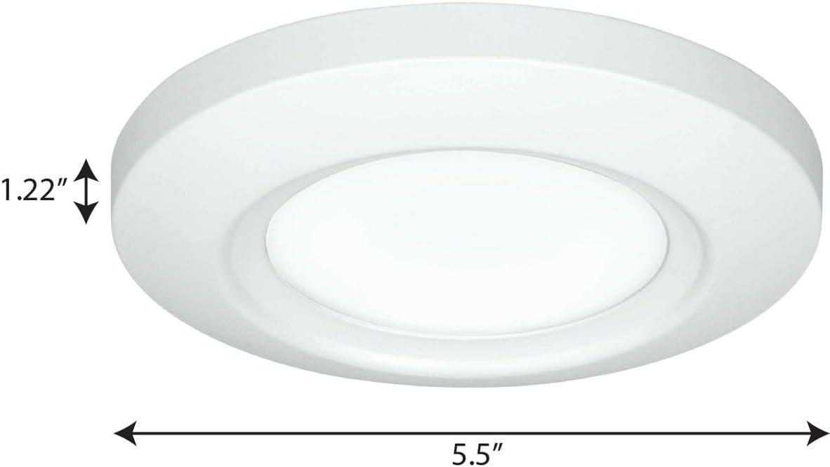 image:imageProgress Lighting 512 Emblem Collection Surface Mount LED Aluminum in White