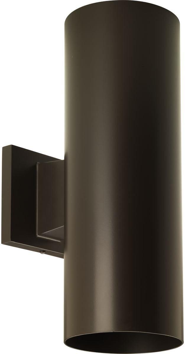 image:imageProgress Lighting 5Inch Cylinder Outdoor Wall Sconce 1Light Modern Wall Mount Light Interior and Exterior Lighting for Home or Porch Aluminum Construction Antique Bronze P567420Antique Bronze