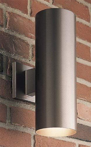 image:imageProgress Lighting 5Inch Cylinder Outdoor Wall Sconce 1Light Modern Wall Mount Light Interior and Exterior Lighting for Home or Porch Aluminum Construction Antique Bronze P567420Antique Bronze