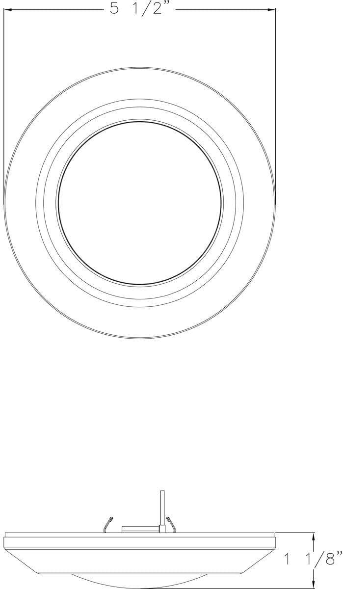 image:imageProgress Lighting 714 Surface Mount LED Intrinsic Collection Indoor amp Outdoor P81001302830 Satin WhiteWhite