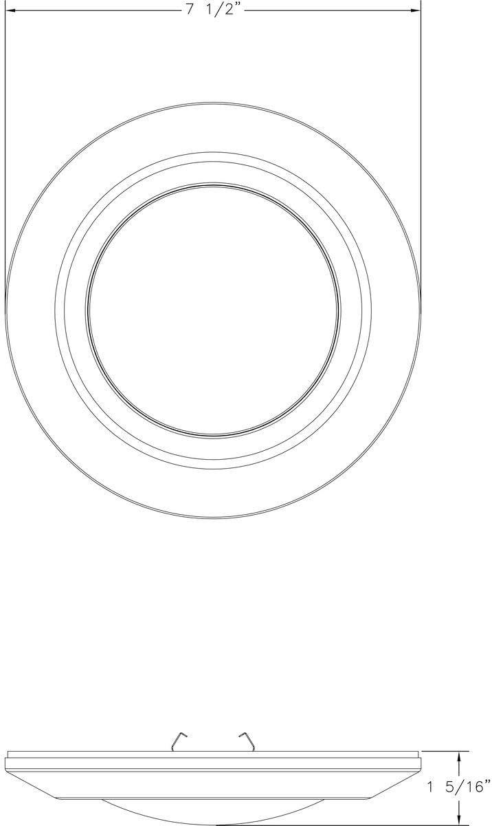 image:imageProgress Lighting 714 Surface Mount LED Intrinsic Collection Indoor amp Outdoor P81001302830 Satin WhiteWhite