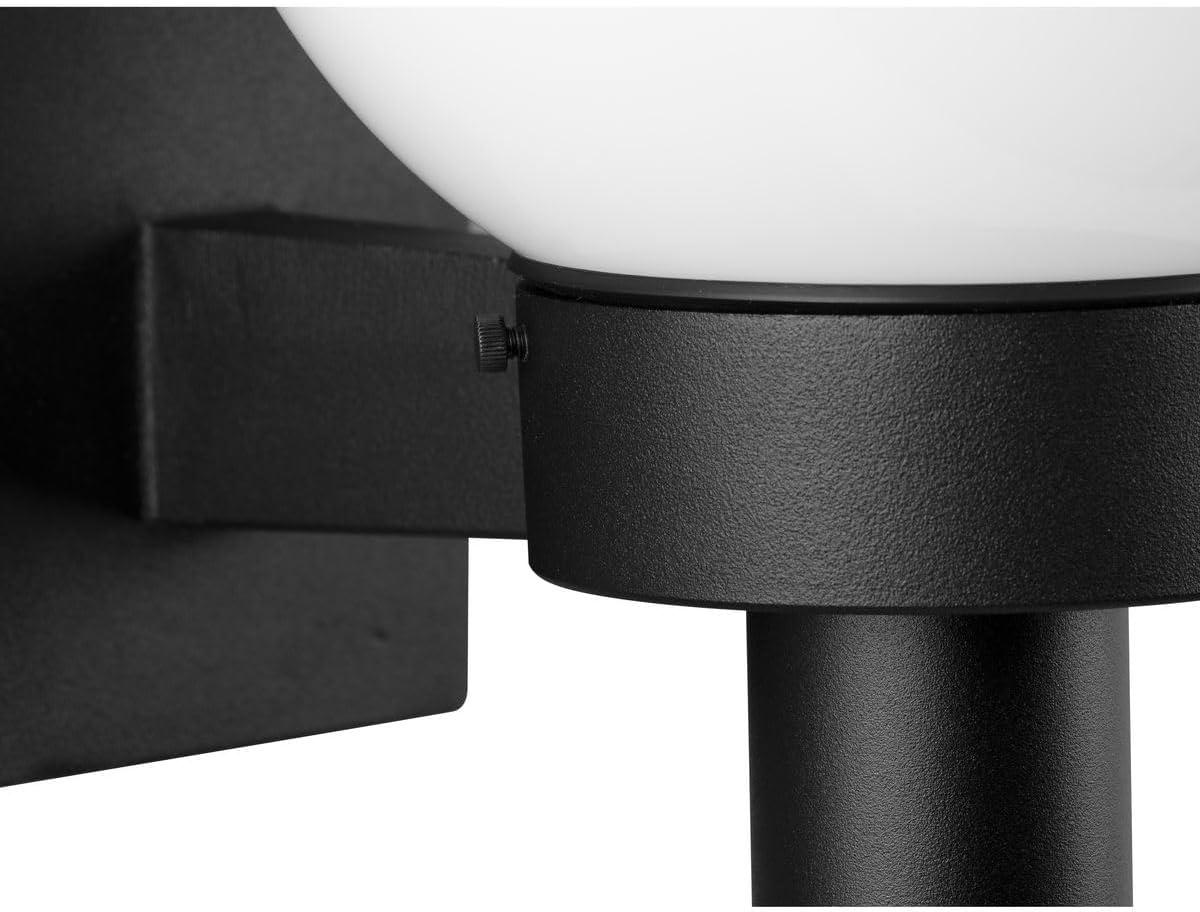 image:imageProgress Lighting Acrylic Globe 1Light ShatterResistant Acrylic Shade Modern Outdoor Wall Lantern Light Outdoor P562660 Matte Black