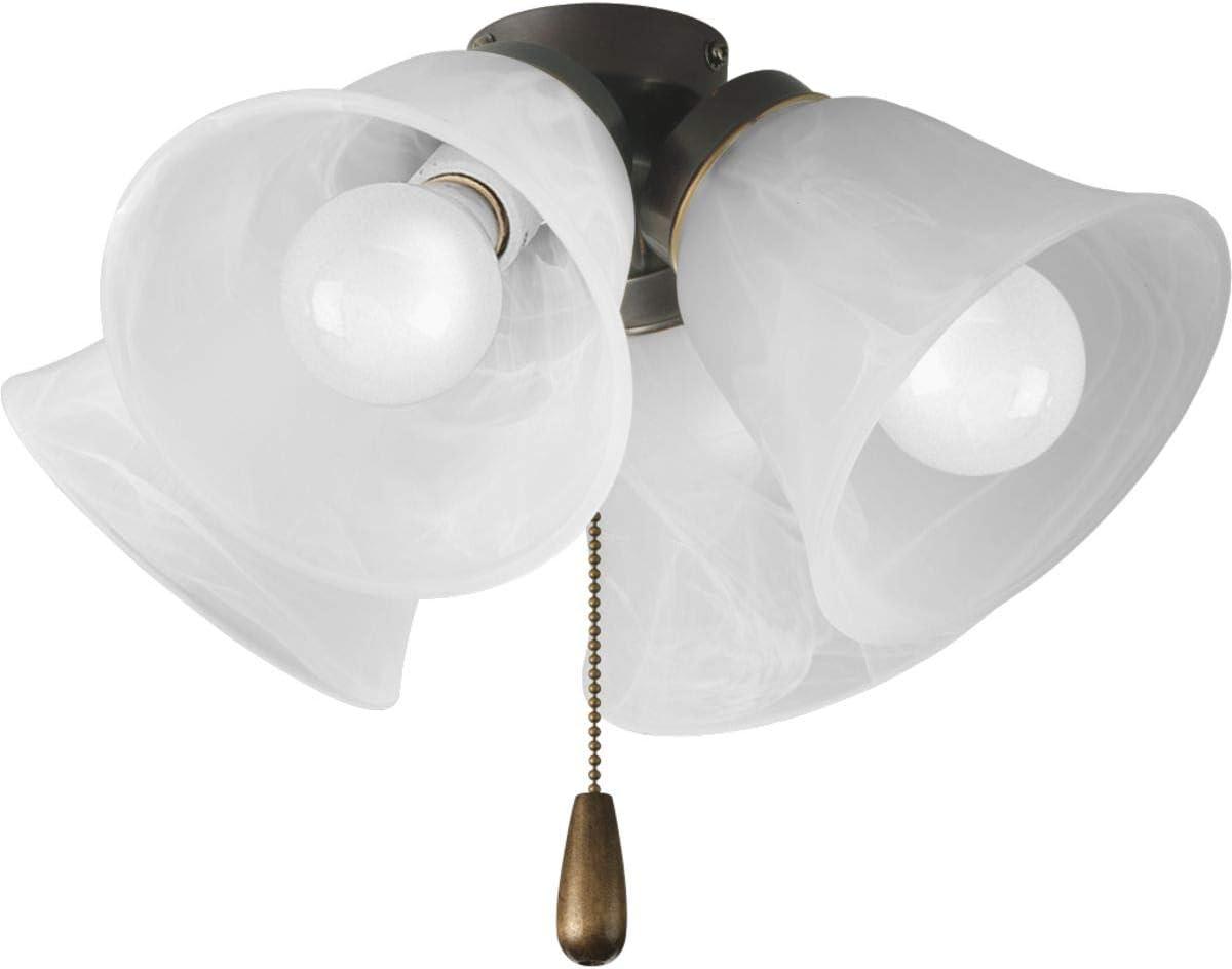 image:imageProgress Lighting AirPro Collection FourLight Ceiling Fan Light Brushed NickelAntique Bronze