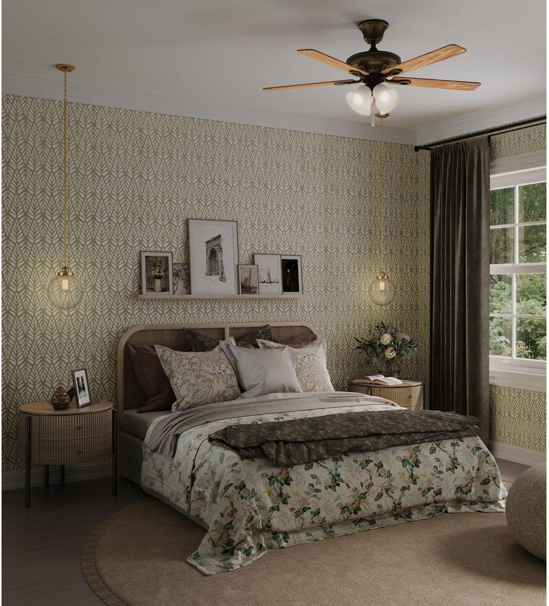 image:imageProgress Lighting AirPro Collection FourLight Ceiling Fan Light Brushed NickelAntique Bronze