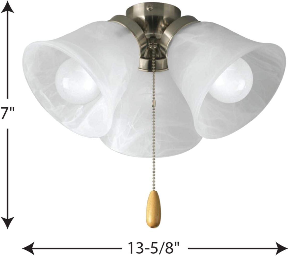 image:imageProgress Lighting AirPro Collection FourLight Ceiling Fan Light Brushed NickelBrushed Nickel