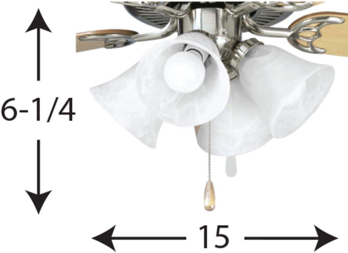 image:imageProgress Lighting AirPro Collection FourLight Ceiling Fan Light Brushed NickelBrushed Nickel