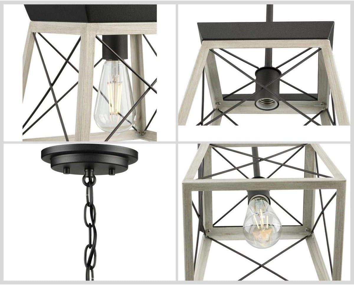 image:imageProgress Lighting Briarwood Collection 1Light Bleached Oak Farmhouse MiniPendant Light Galvanized 900x1000x1000Graphite