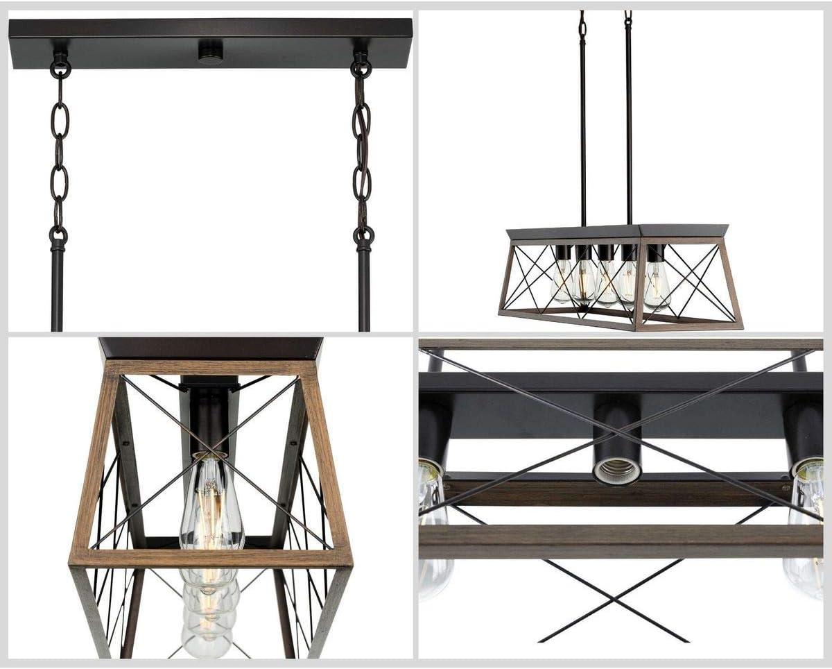 image:imageProgress Lighting Briarwood Collection 5Light Dining Room Light Fixture Farmhouse Style Modern Chandelier for Kitchen and Dining Room 38 by 9 Antique BronzeAntique Bronze