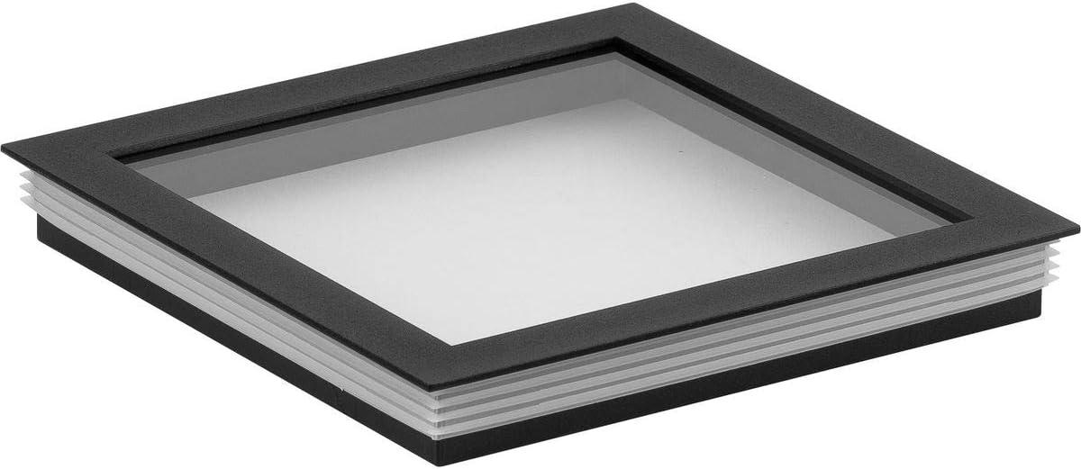 image:imageProgress Lighting Clear Glass Lens Collection Rim Coated Wet Location Outdoor Light Protection 6 Inch Round Black P860046031Black