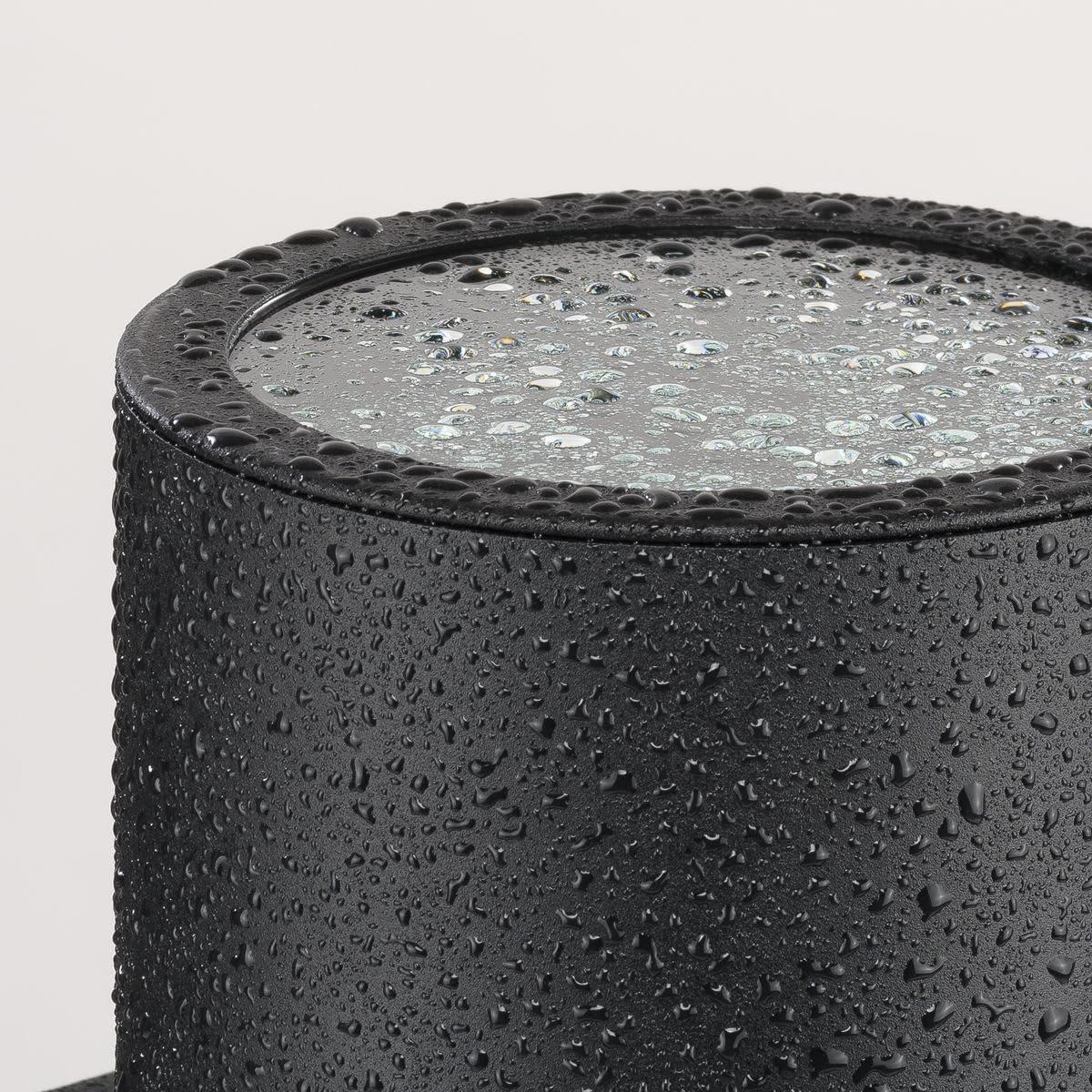 image:imageProgress Lighting Clear Glass Lens Collection Rim Coated Wet Location Outdoor Light Protection 6 Inch Round Black P860046031Black