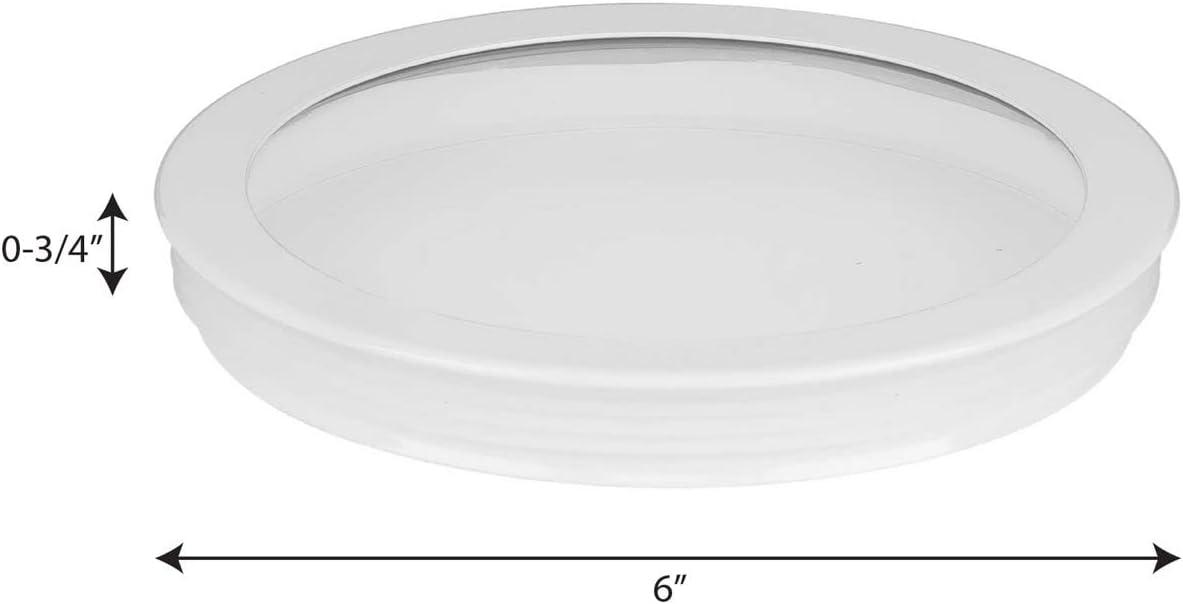 image:imageProgress Lighting Clear Glass Lens Collection Rim Coated Wet Location Outdoor Light Protection 6 Inch Round Black P860046031White