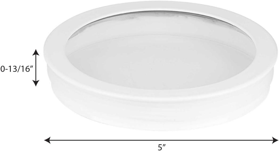 image:imageProgress Lighting Clear Glass Lens Collection Rim Coated Wet Location Outdoor Light Protection 6 Inch Round Black P860046031White