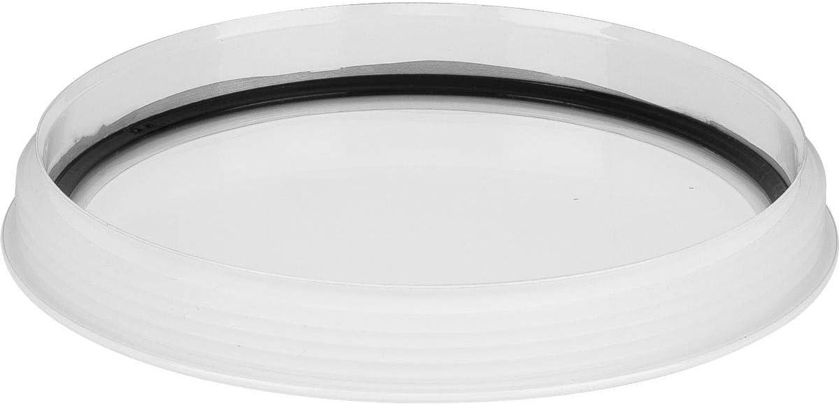 image:imageProgress Lighting Clear Glass Lens Collection Rim Coated Wet Location Outdoor Light Protection 6 Inch Round Black P860046031White