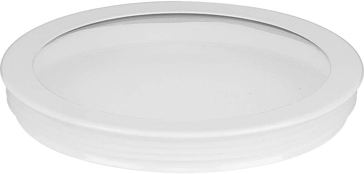 image:imageProgress Lighting Clear Glass Lens Collection Rim Coated Wet Location Outdoor Light Protection 6 Inch Round Black P860046031White