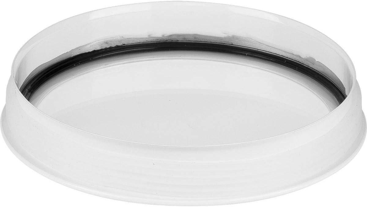 image:imageProgress Lighting Clear Glass Lens Collection Rim Coated Wet Location Outdoor Light Protection 6 Inch Round Black P860046031White