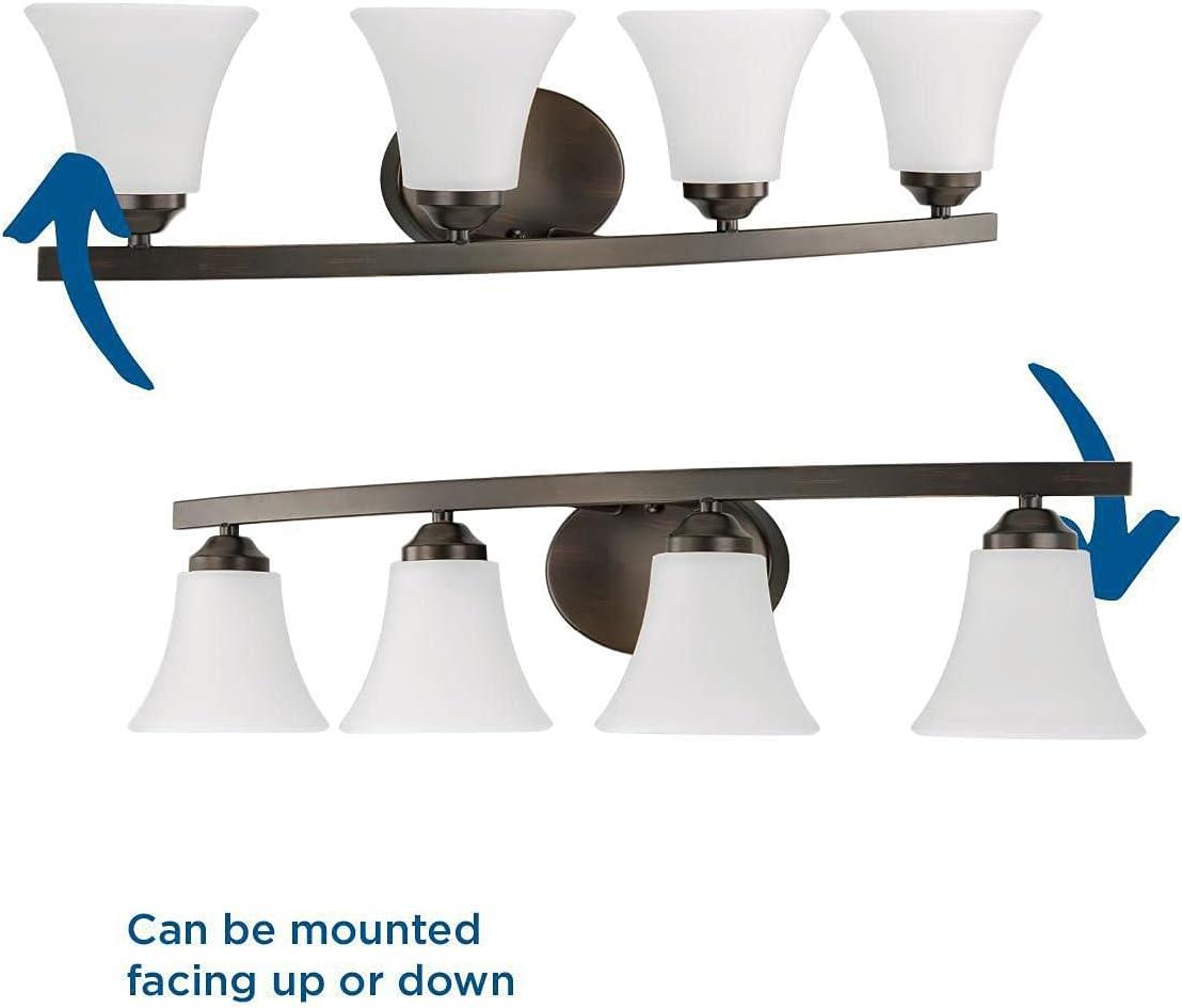 image:imageProgress Lighting P201009 Adorn Etched Glass Traditional Bath Vanity Light 215 in x 75 in x 6625 in 3Light Brushed NickelAntique Bronze