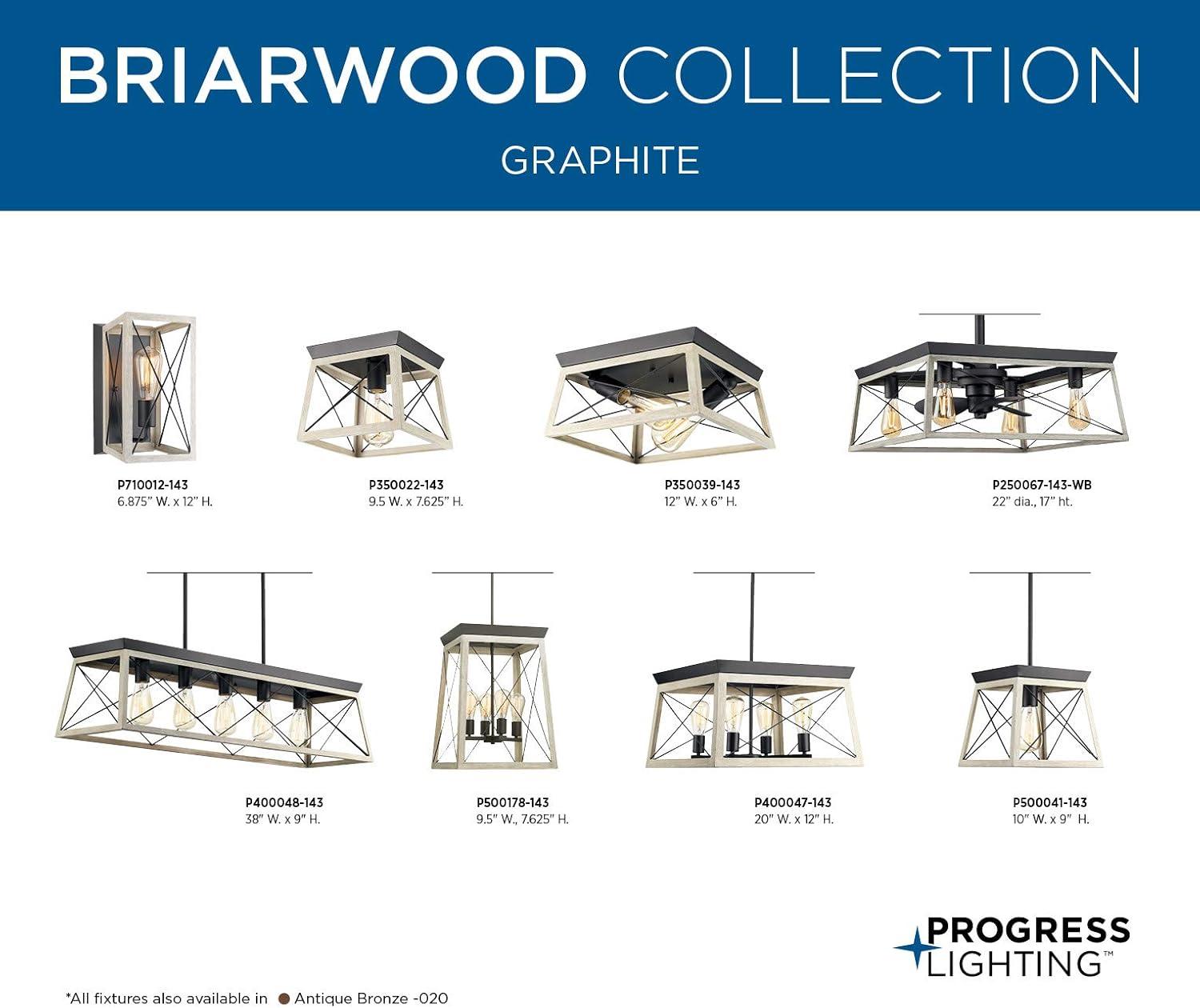 image:imageProgress Lighting P500178020 Briarwood Hall amp Foyer BronzeGraphite