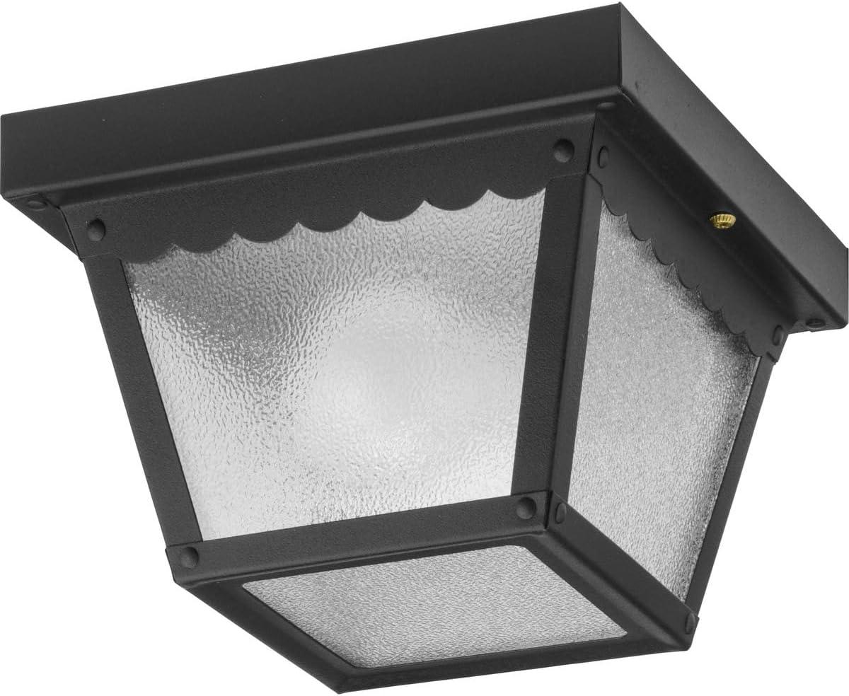 image:imageProgress Lighting P574431 NonMetallic Ceiling Light with 1Piece White Acrylic Diffuser BlackMatte Black