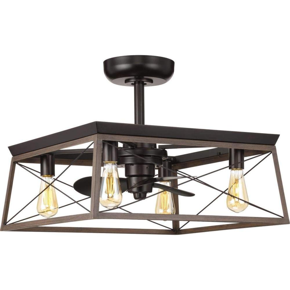 image:imageBriarwood Collection 22Inch 3Blade AC Motor Farmhouse Ceiling Fan GalvanizedAntique Bronze