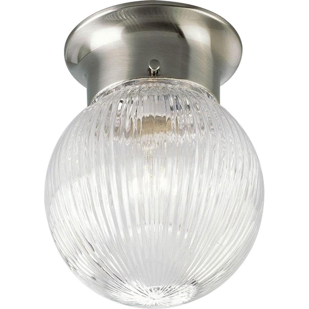 image:imageProgress Lighting 1Light Glass Globe 638 ClosetoCeiling Indoor P359920 Antique BronzeNickel