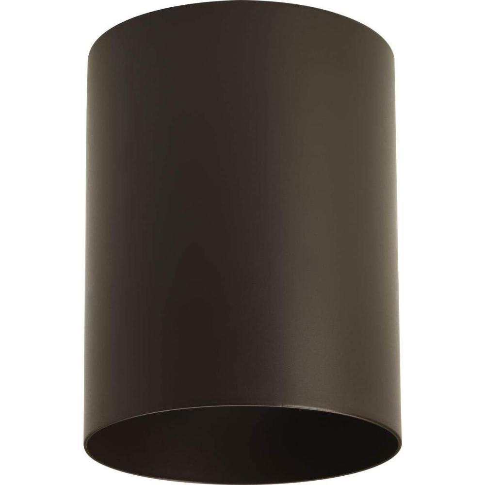 image:imageProgress Lighting 5Inch Cylinder LED Outdoor Ceiling Light 1Light Modern Flush Mount Ceiling Light Fixture Interior and Exterior Lighting for Home or Porch Aluminum Black P57743130KAntique Bronze