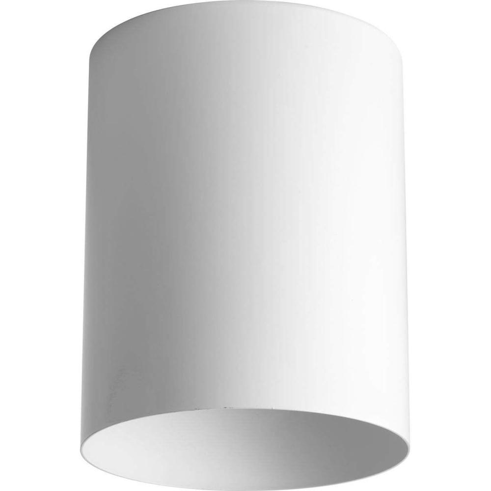 image:imageProgress Lighting 5Inch Cylinder Outdoor Ceiling Light 1Light Modern Flush Mount Ceiling Fixture Interior and Exterior Lighting for Home or Porch Aluminum Construction White P577430White