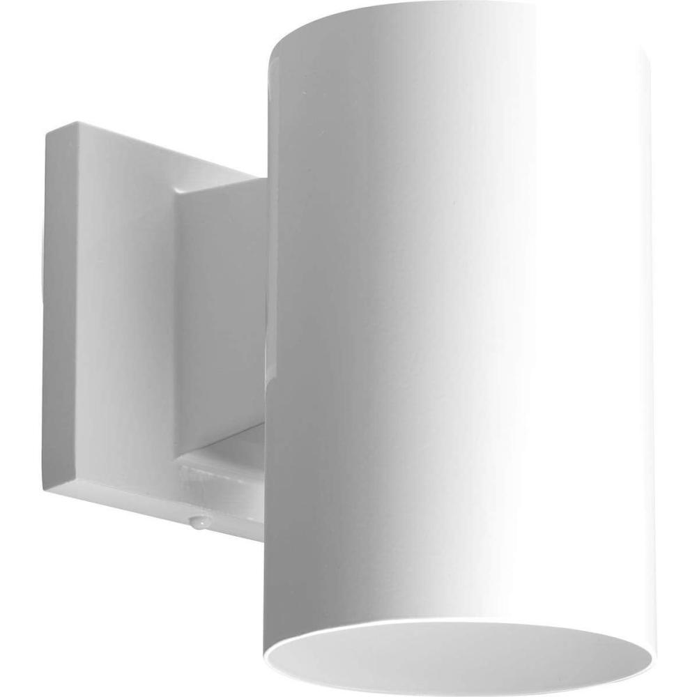 image:imageProgress Lighting 5Inch Cylinder Outdoor Wall Sconce 1Light Modern Wall Mount Light Interior and Exterior Lighting for Home or Porch Polycarbonate Good for Coastal Areas White P571230White