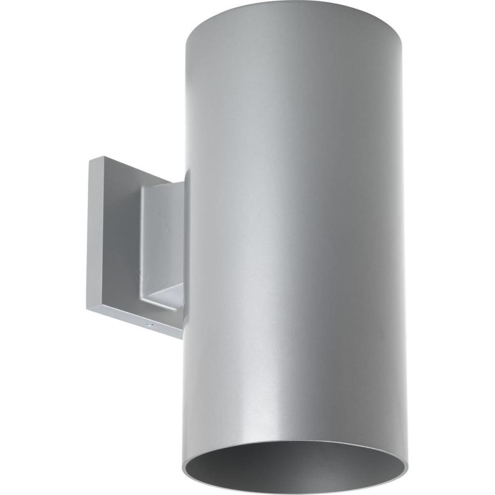 image:imageProgress Lighting 6Inch Cylinder Outdoor LED Wall Sconce 1Light Modern Wall Mount LED Light Interior and Exterior Lighting for Home or Porch Aluminum Black P56413130KMetallic Gray