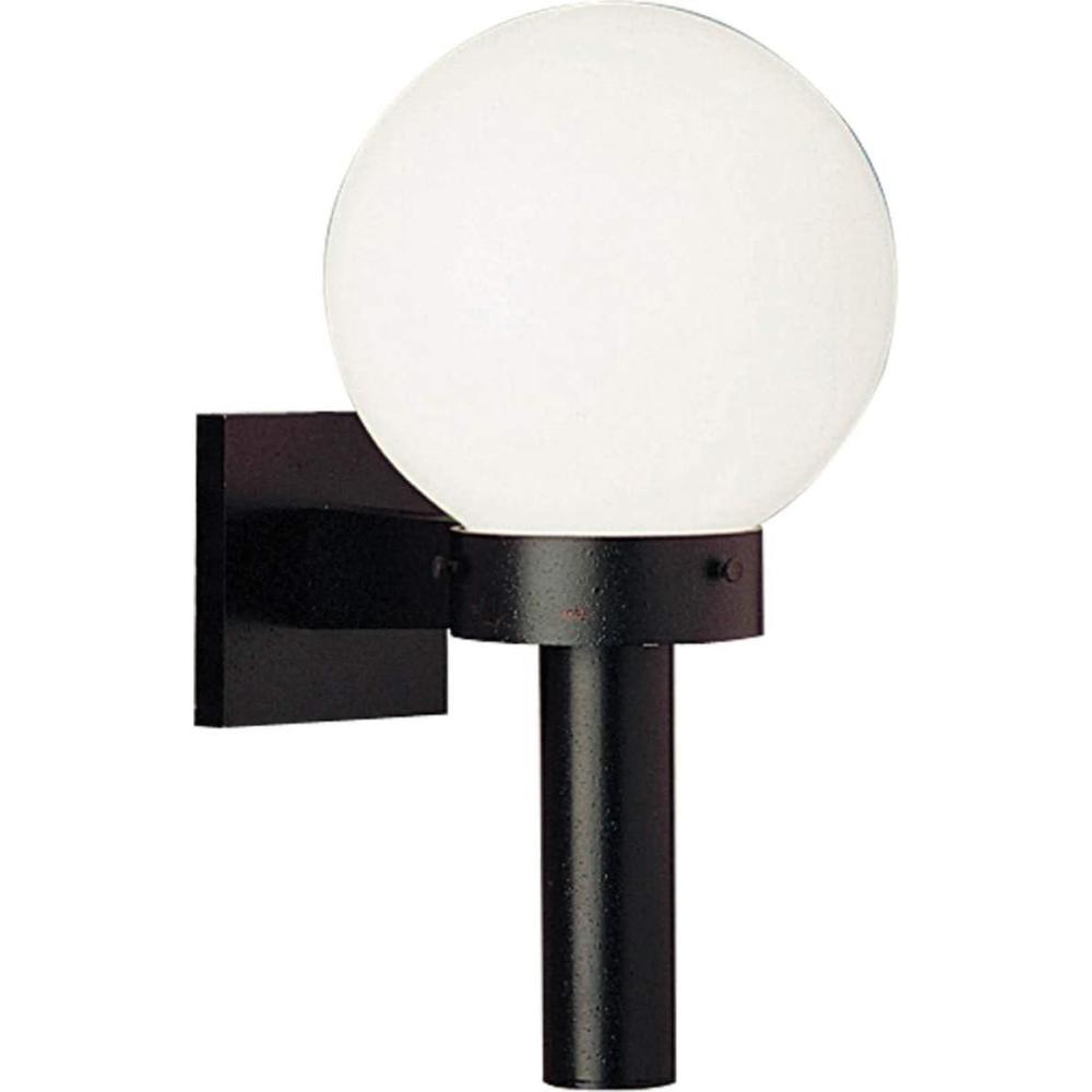 image:imageProgress Lighting Acrylic Globe 1Light ShatterResistant Acrylic Shade Modern Outdoor Wall Lantern Light Outdoor P562660 Matte Black