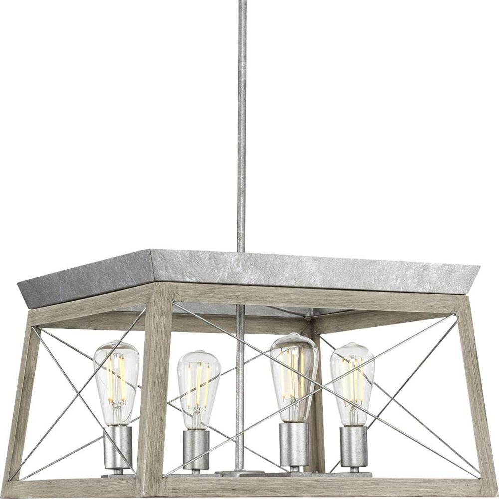 image:imageProgress Lighting Briarwood Collection 5Light Dining Room Light Fixture Farmhouse Style Modern Chandelier for Kitchen and Dining Room 38 by 9 Antique BronzeGalvanized Finish