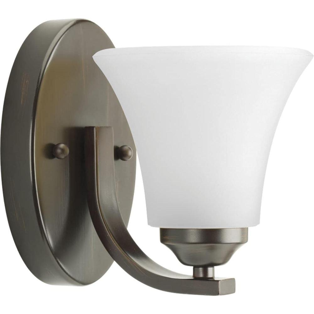 image:imageProgress Lighting P201009 Adorn Etched Glass Traditional Bath Vanity Light 215 in x 75 in x 6625 in 3Light Brushed NickelAntique Bronze