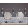 Archives Collection 2-Light Clear Glass Farmhouse Bath Vanity Light Antique Bronze