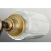 Archives Collection 2-Light Clear Glass Farmhouse Bath Vanity Light Antique Bronze
