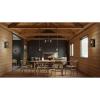Briarwood Collection 22-Inch 3-Blade AC Motor Farmhouse Ceiling Fan Galvanized(Matte Black)
