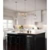 Progress Lighting 1-Light Clear Glass Farmhouse Pendant Light, Penn Collection, Indoor, P5328-104, Polished Nickel(Nickel)