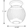 Progress Lighting 1-Light Glass Globe 6-3/8″ Close-to-Ceiling, Indoor, P3599-20, Antique Bronze(Nickel)