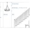Progress Lighting 1-Light Mini-Pendant Light Fixture, Bell-Shaped, Tea-Colored Shade, Torino Collection, Forged Bronze, P5153-77(Forged Bronze)