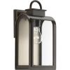 Progress Lighting 1-Light Small Wall Lantern, Refuge Collection, Outdoor, P6030-108, Oil Rubbed Bronze