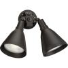 Progress Lighting 2-Light Adjustable Swivel Par Lampholder Outdoor Wall Light with Cover, Outdoor, P5203-20, Antique Bronze
