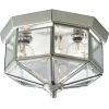 Progress Lighting 3-Light Beveled Glass 9-3/4″ Close-to-Ceiling, Indoor, P5788-20, Antique Bronze(Nickel)