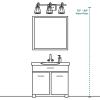 Progress Lighting 3-Light Etched Glass Traditional Bath Vanity Light, Trinity Collection, Indoor, P3192-09, Brushed Nickel(Nickel)