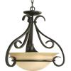 Progress Lighting 3-Light Foyer Pendant, Torino Collection, Indoor, P3843-09, Brushed Nickel(Nickel)