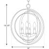Progress Lighting 4-Light Foyer Pendant, Equinox Collection, Indoor, P3827-126, Burnished Silver(Polished Nickel)