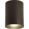 Progress Lighting 5-Inch Cylinder LED Outdoor Ceiling Light, 1-Light Modern Flush Mount Ceiling Light Fixture, Interior and Exterior Lighting for Home or Porch, Aluminum, Black (P5774-31/30K)(Antique Bronze)