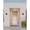 Progress Lighting 5-Inch Cylinder Outdoor Wall Sconce, 1-Light Modern Wall Mount Light, Interior and Exterior Lighting for Home or Porch, Polycarbonate, Good for Coastal Areas, White (P5712-30)(Black)
