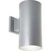 Progress Lighting 6-Inch Cylinder Outdoor LED Wall Sconce, 1-Light Modern Wall Mount LED Light, Interior and Exterior Lighting for Home or Porch, Aluminum, Black (P5641-31/30K)(Metallic Gray)