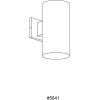 Progress Lighting 6-Inch Cylinder Outdoor Wall Sconce, 1-Light Modern Wall Mount Light, Interior and Exterior Lighting for Home or Porch, Aluminum Construction, Black (P5641-31)(Black)