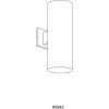 Progress Lighting 6-Inch Cylinder Outdoor Wall Sconce, 2-Light Modern Wall Mount Up and Down Lights, Interior and Exterior Lighting for Home or Porch, Aluminum Construction, Metallic Gray (P5642-82)(Bronze)